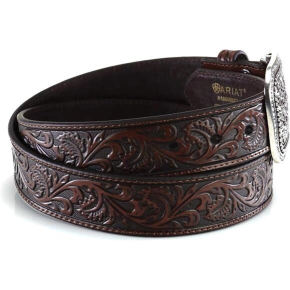 ARIAT Women\'s Rhinestones Embossed Leather Belt main image 4